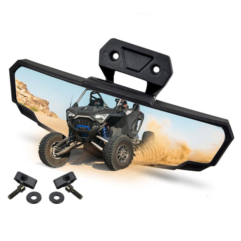SAUTVS Center Rear View Mirror for Polaris RZR PRO XP/R/S/Turbo R 2020-2025, RZR XP 1000 2024-2025 (#2883763) Premium Interior Center Convex Rearview Mirror - Image 1